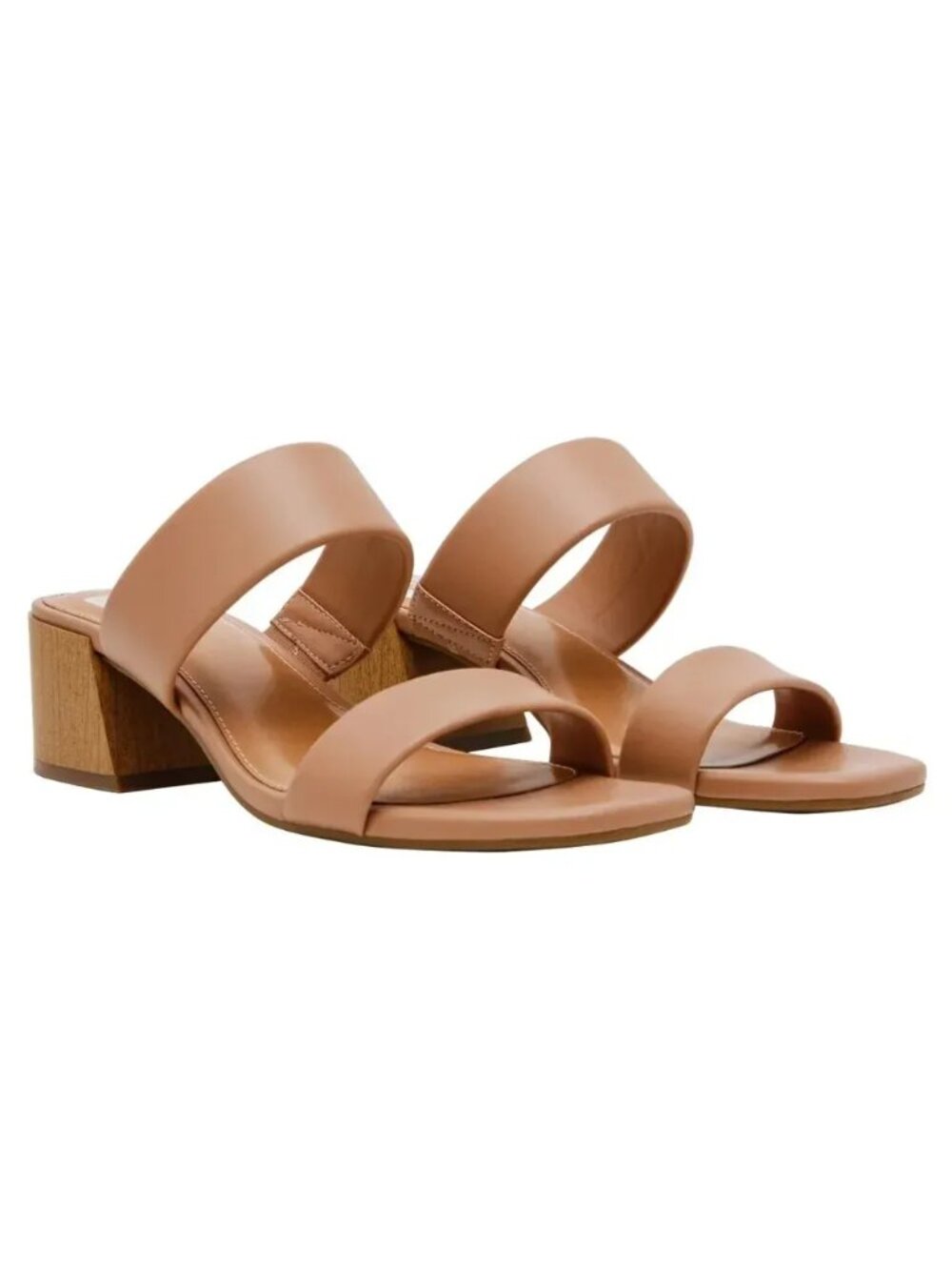 DV Dolce Vita Cafe Lextra Block Heel Sandals - Womens Open Toe Slip-On - Picture 2 of 6